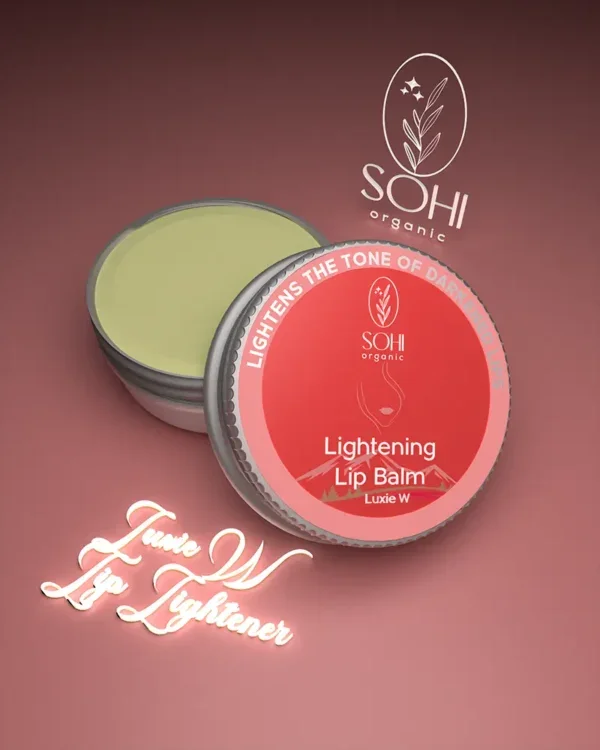 Sohi Organic Luxie Lip Lightening Balm for Women offered in 10 grams tin pack. Lip lightening balm contains Glutathione, Mandelik Acid and goodness of butters and essential oils.