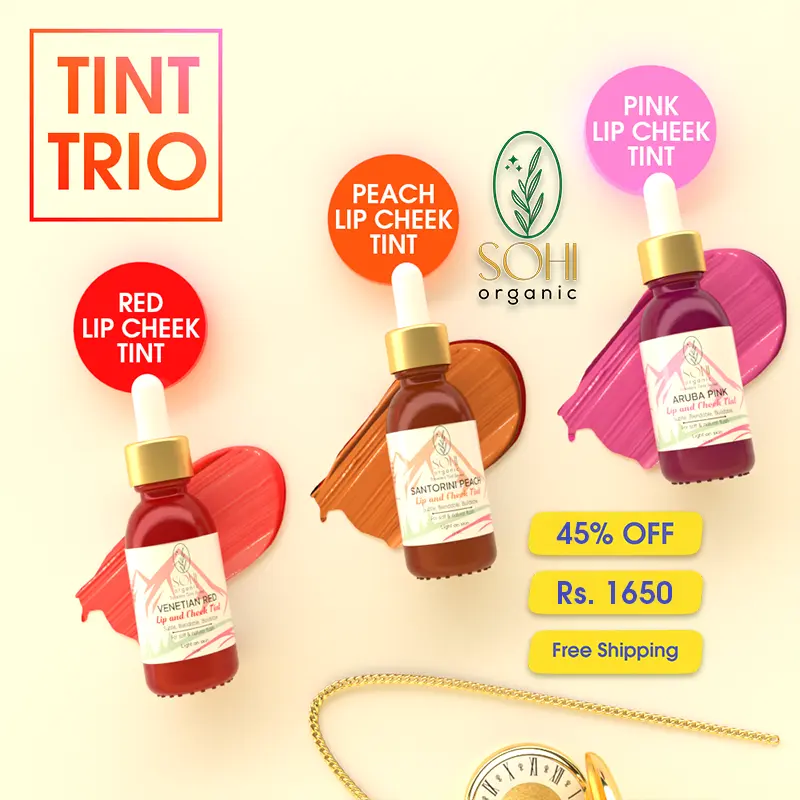 SOHI Organic Tint Trio Bundle gives you to select and buy your favorite Tints