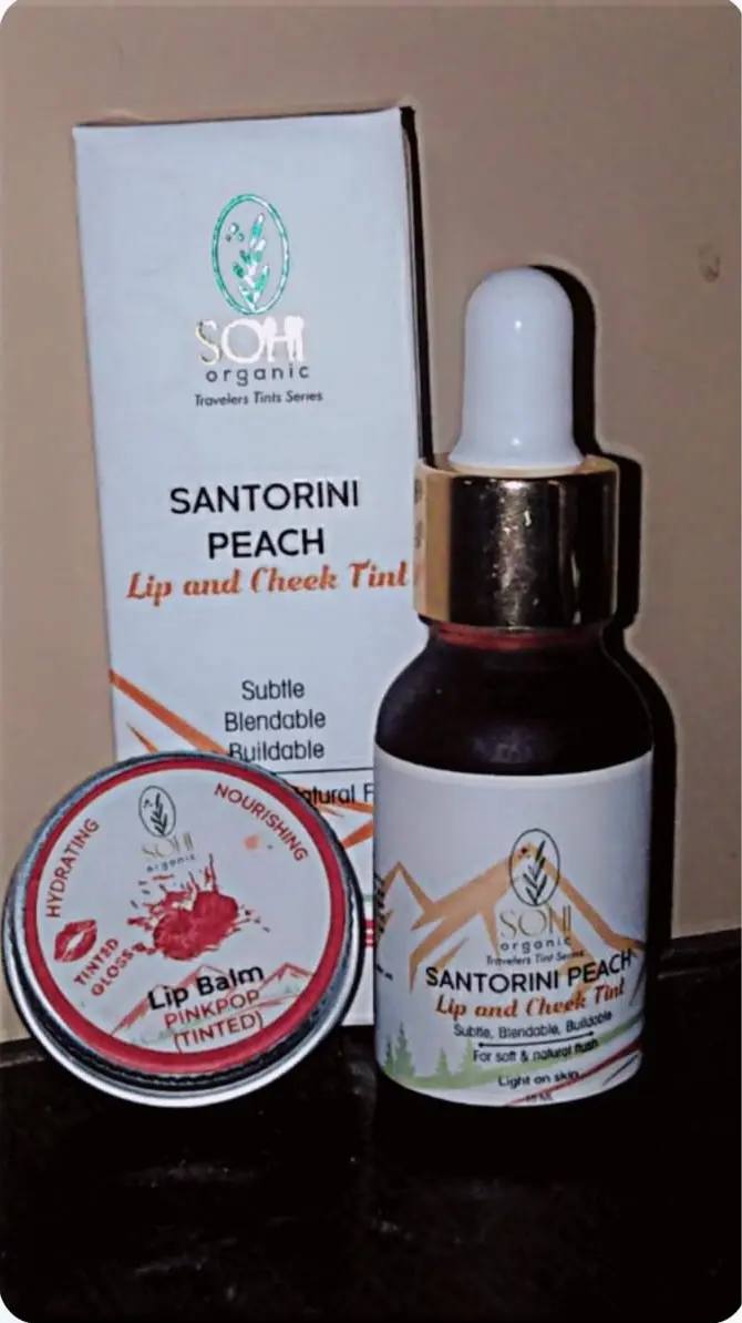 Santorini Peach Lip and Cheek Tint photo review